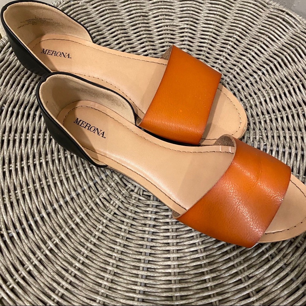 Black & Brown Sandal Slip Ons